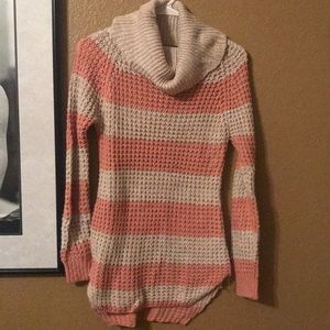 Fitted Knit Turtleneck Sweater